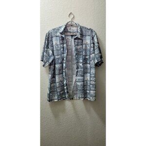Bike Cyclist Pace Sportswear Shirt Men's XL Blue Made in USA California Beaches
